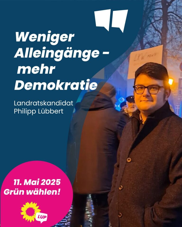Mehr Demokratie – weniger Alleingänge!